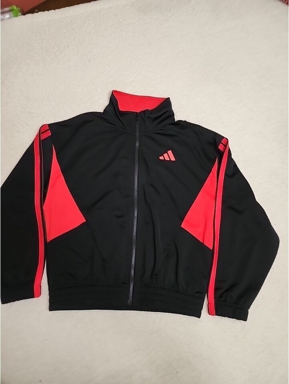 Adidas big Girl youth track colorblock jacket size M 10-12